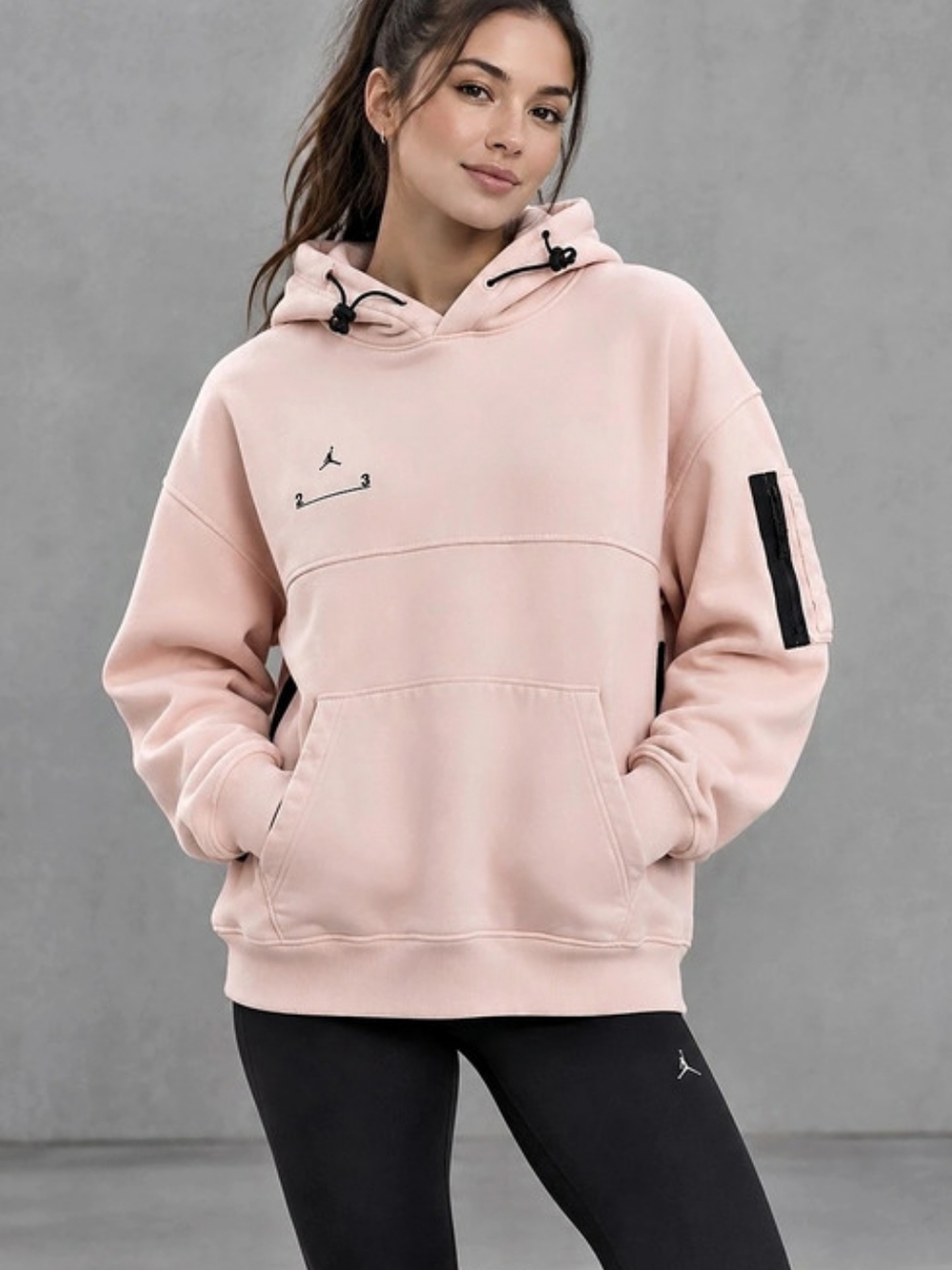 Jordan 23 Engineered Statement Fleece Pullover Hoodie Pink Hoodie